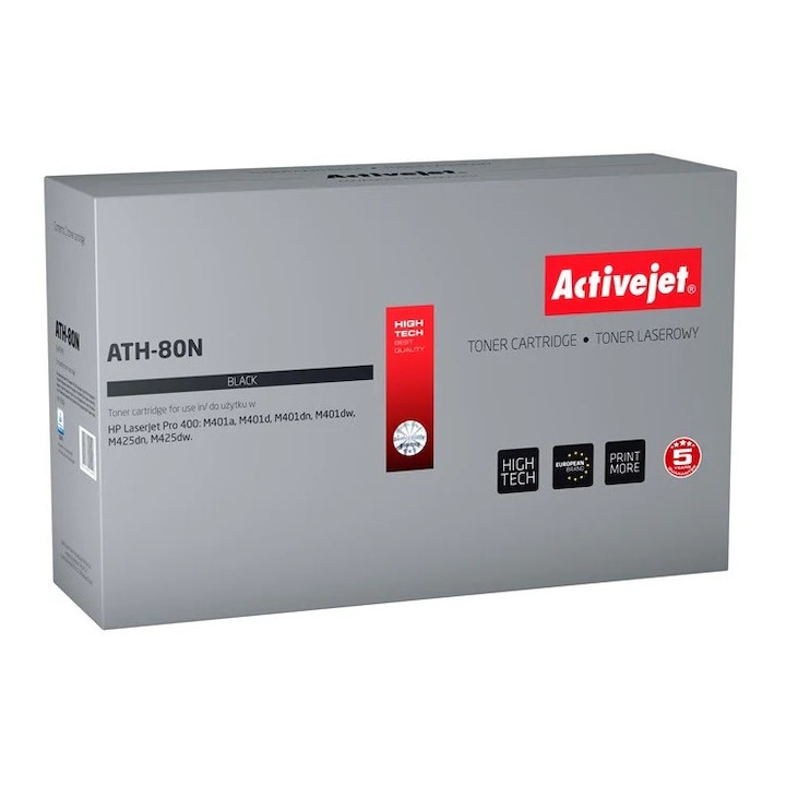 Toner laser Activejet ATH-80N pentru imprimante HP