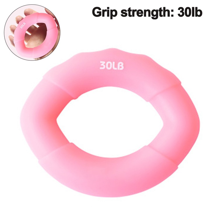Antrenor prindere silicon 10x8cm roz-gri-negru