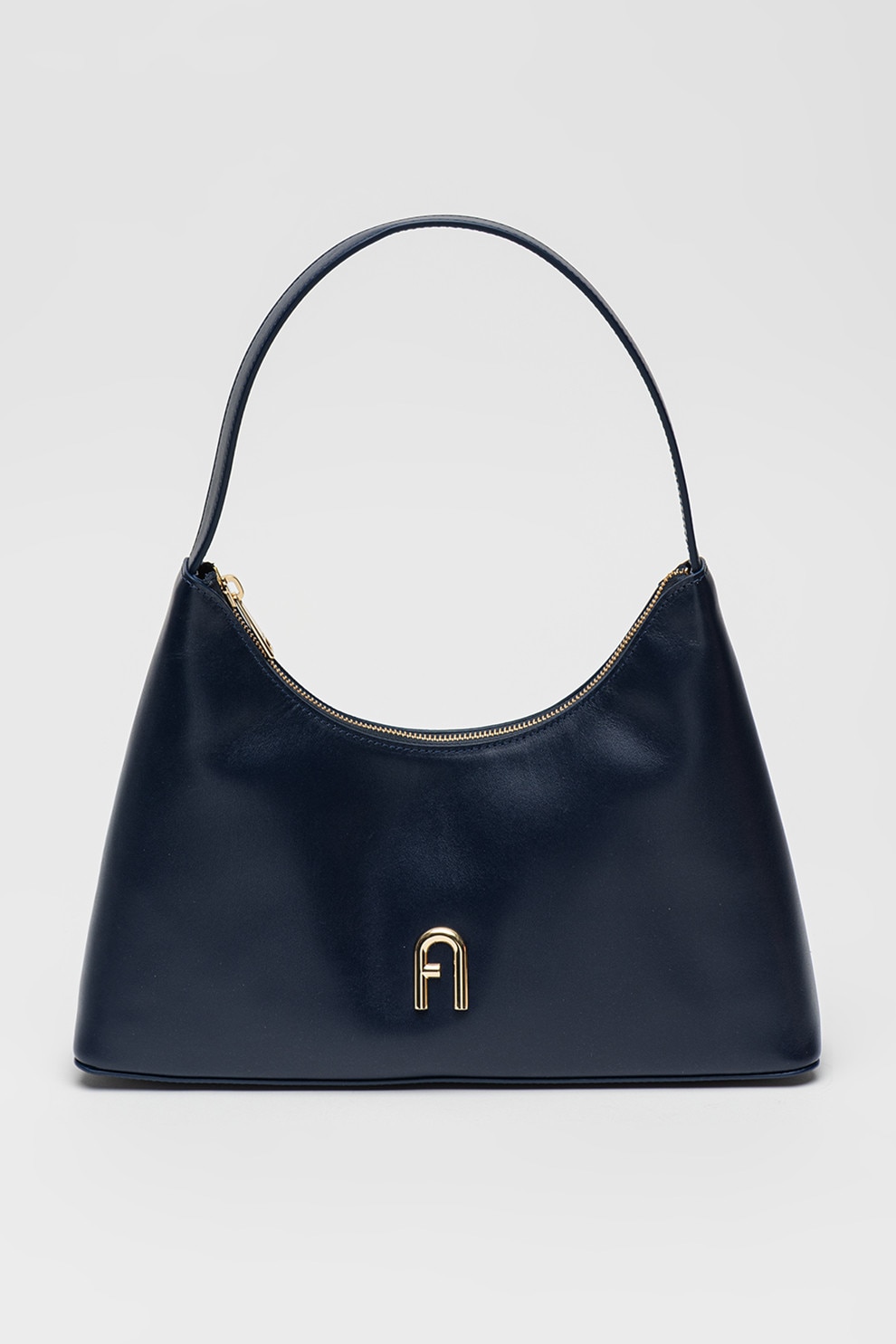 Furla, Geanta din piele cu bareta de umar Diamante, Bleumarin