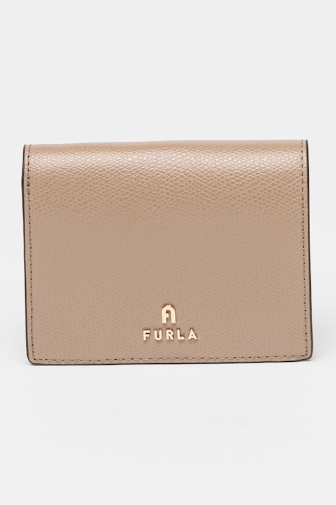 Furla, Кожено портмоне Camelia с двойно прегъване, Камел