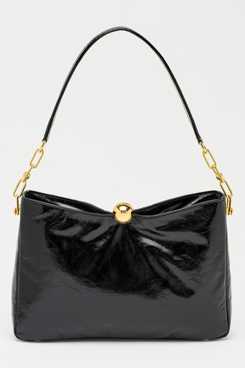 Furla, Sfera Soft bőr válltáska, Fekete