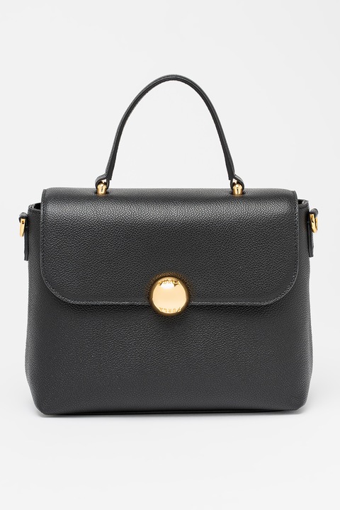 Furla, Geanta crossbody din piele cu maner fix Moonlight, Negru