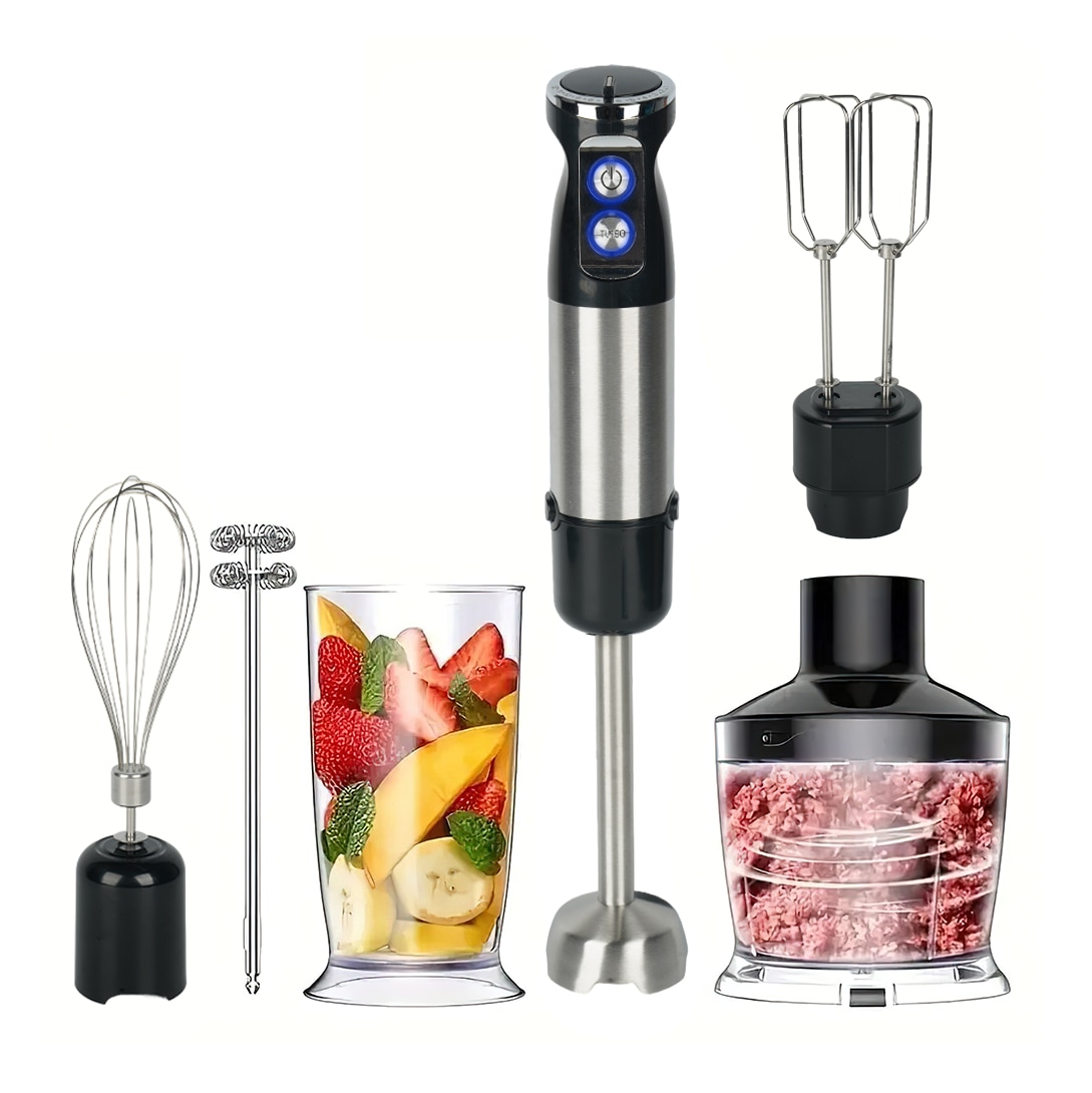 Blender 6 in 1 800W, Mixer Vertical Profesional, 12 Trepte de