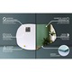 Oglinda LED de design, Wallfluent, organica, lumina calda, 80 x 52 cm, 010390550410100000000