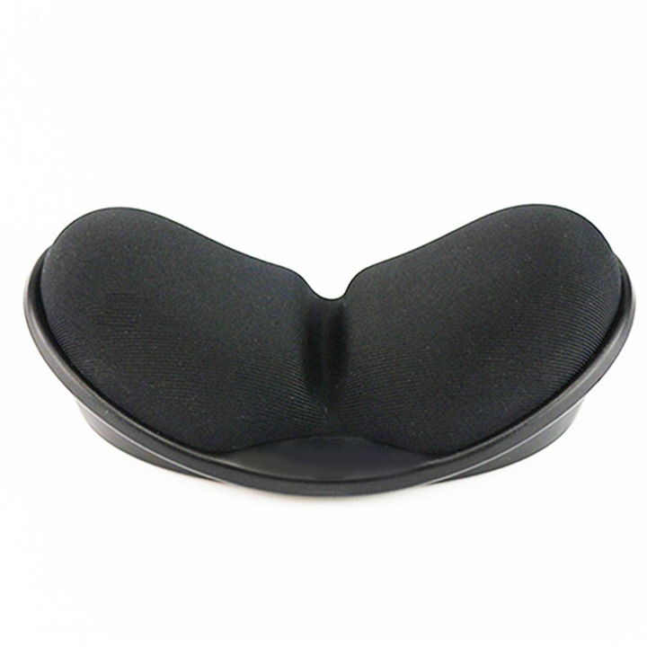 Ergonomikus csuklótámasz, memóriahab, csúszásmentes, fekete, 25x9cm