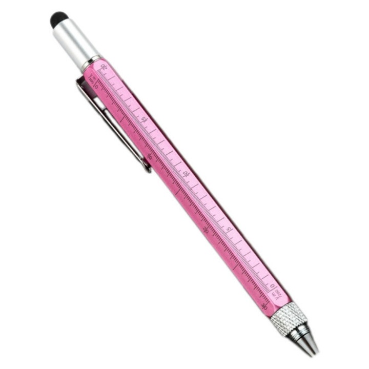 Pix multifunctional, 6in1, Cerneala neagra, Roz