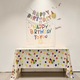 Carmdering Happy Birthday műanyag asztalterítő, többszínű, 137x274cm, 3 darabos szett