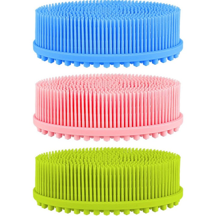 Set 3 exfoliante, Silicon, Multicolor