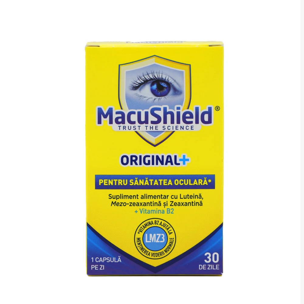 MacuShield Original+, 30 capsule, Macu Vision - eMAG.ro