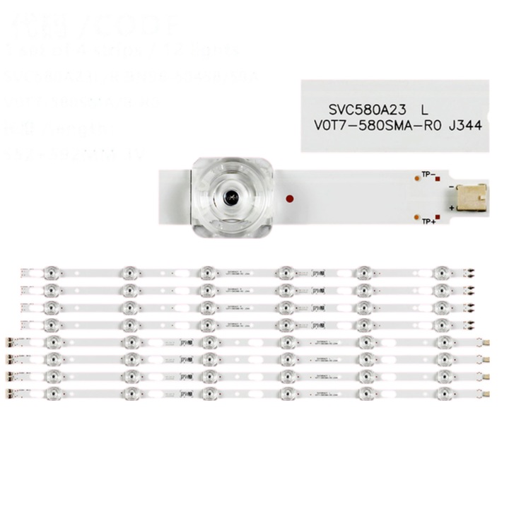 Barete LED Samsung 58", UE58TU7172U, UE58TU7175U, UE58AU7172U, UE58TU7100K, UE58TU7102K, cod100