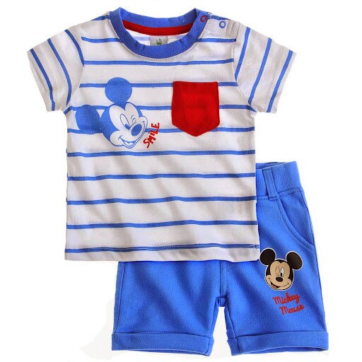 Compleu alb cu dungi Mickey2567-1 an
