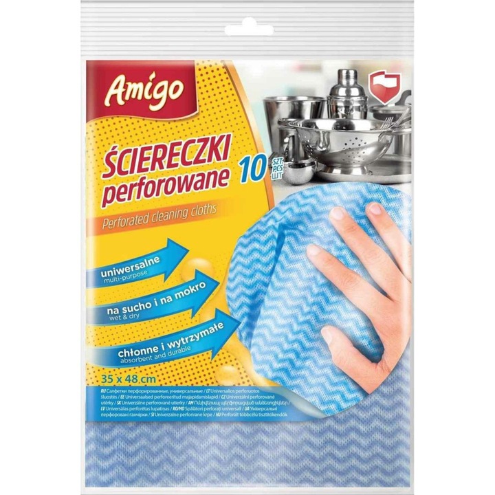 Set 10 bureti perforati Amigo, 35x48cm, multicolor