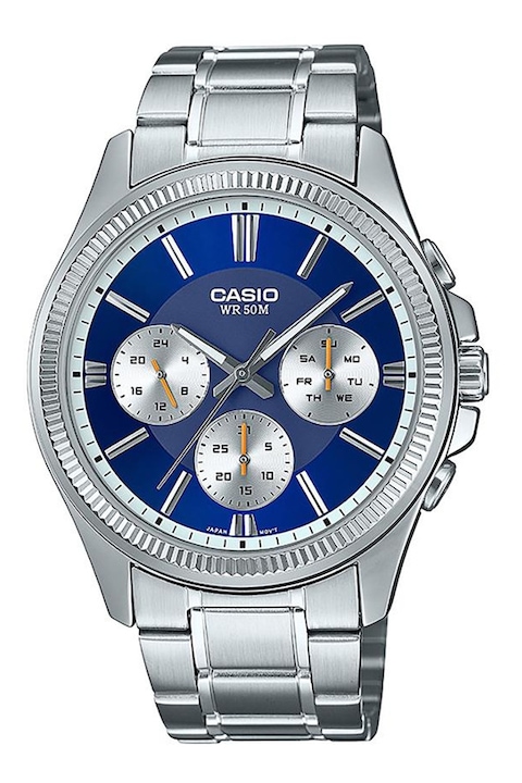 Casio, Ceas quartz din otel inoxidabil, Argintiu