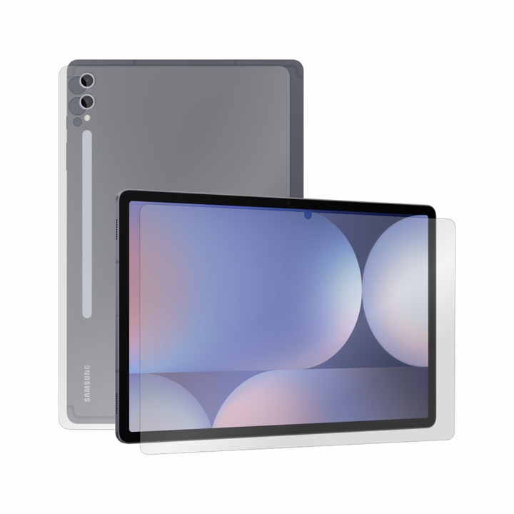 Védőfólia, kompatibil a Samsung Galaxy Tab S10 Plus készülékkel, kijelző- és hátlapvédelem, Alien Surface