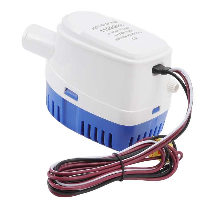 Pompa submersibila electrica 12V 4m lift comutator plutitor plastic compact