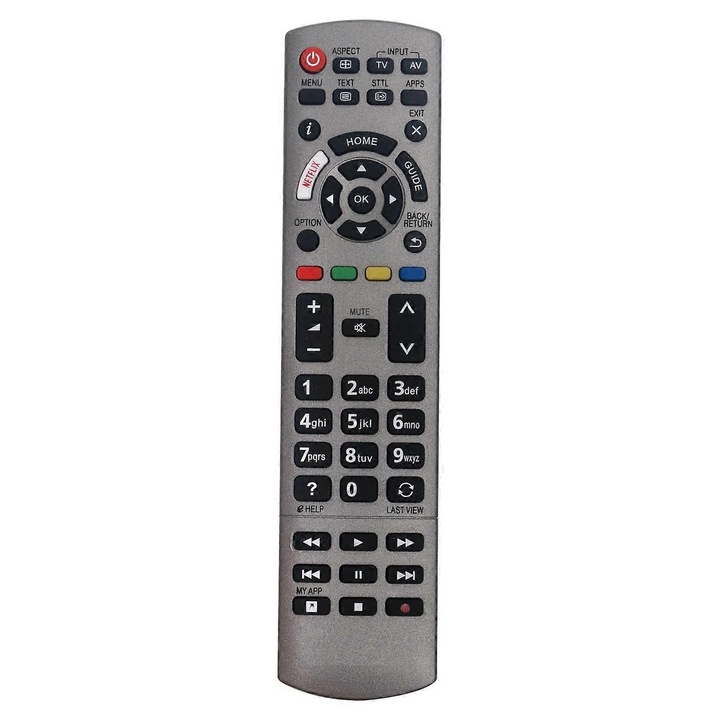 Telecomanda universala pentru TV Panasonic, plastic, distanta de transmisie 1-8m