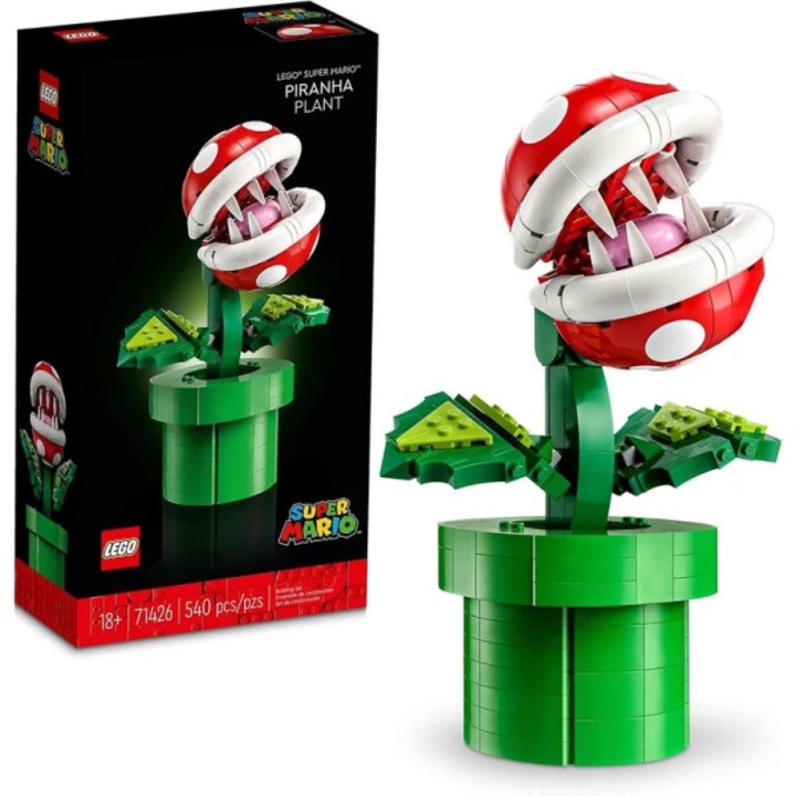 Строителен комплект LEGO Super Piranha Plant, 540 части, за възрастни и тийнейджъри 18+