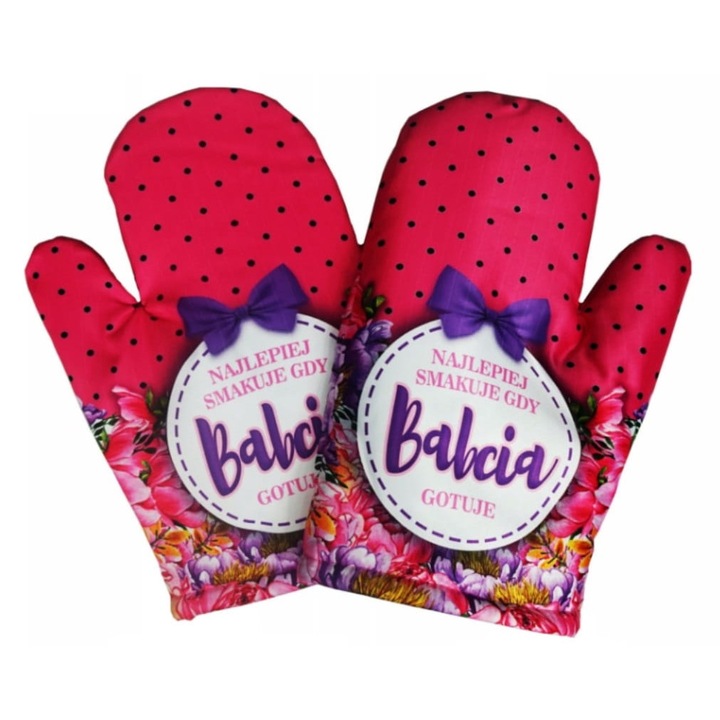 Кухненски ръкавици, AAron, уникален дизайн, устойчиви на висока температура, 100% полиестер, универсален размер