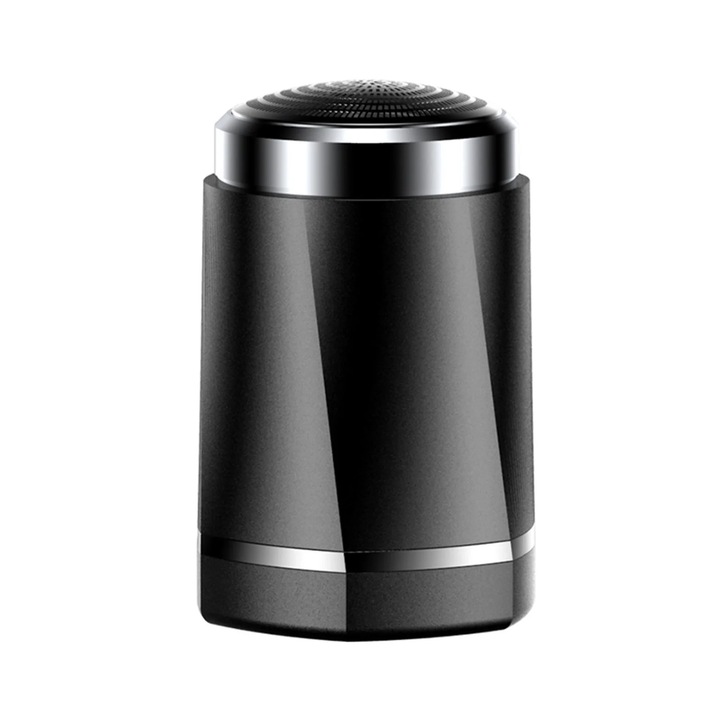 YANYXR BCS3096963 elektromos borotva, hordozható mikro-fóliás, mosható, USB újratölthető, utazózár, 0.07 mm, 3W, fekete, 6.4 x 3.9 cm