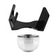 Set suport perie barbierit YANYXR, acrilic inox, multicolor, 12x7.2x4.5cm