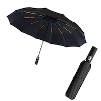Umbrela de mana soare, umbrela rabatabila, Umbrela de calatorie rezistenta la vant, umbrele automate pentru ploaie, umbrele portabile si compacte pentru rucsac, UV puternic pentru protectie, umbrela de soare mica pliabila pentru masina, Walkin (negru)