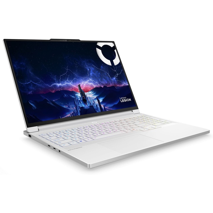 Лаптоп Lenovo Legion 7 16IAX10 с Intel Core Ultra 7 255HX (1.8/5.2GHz, 36M), 32 GB, 1TB M.2 NVMe SSD, NVIDIA RTX 5060 8GB GDDR7 DLSS 4, Windows 11 Home, Бял