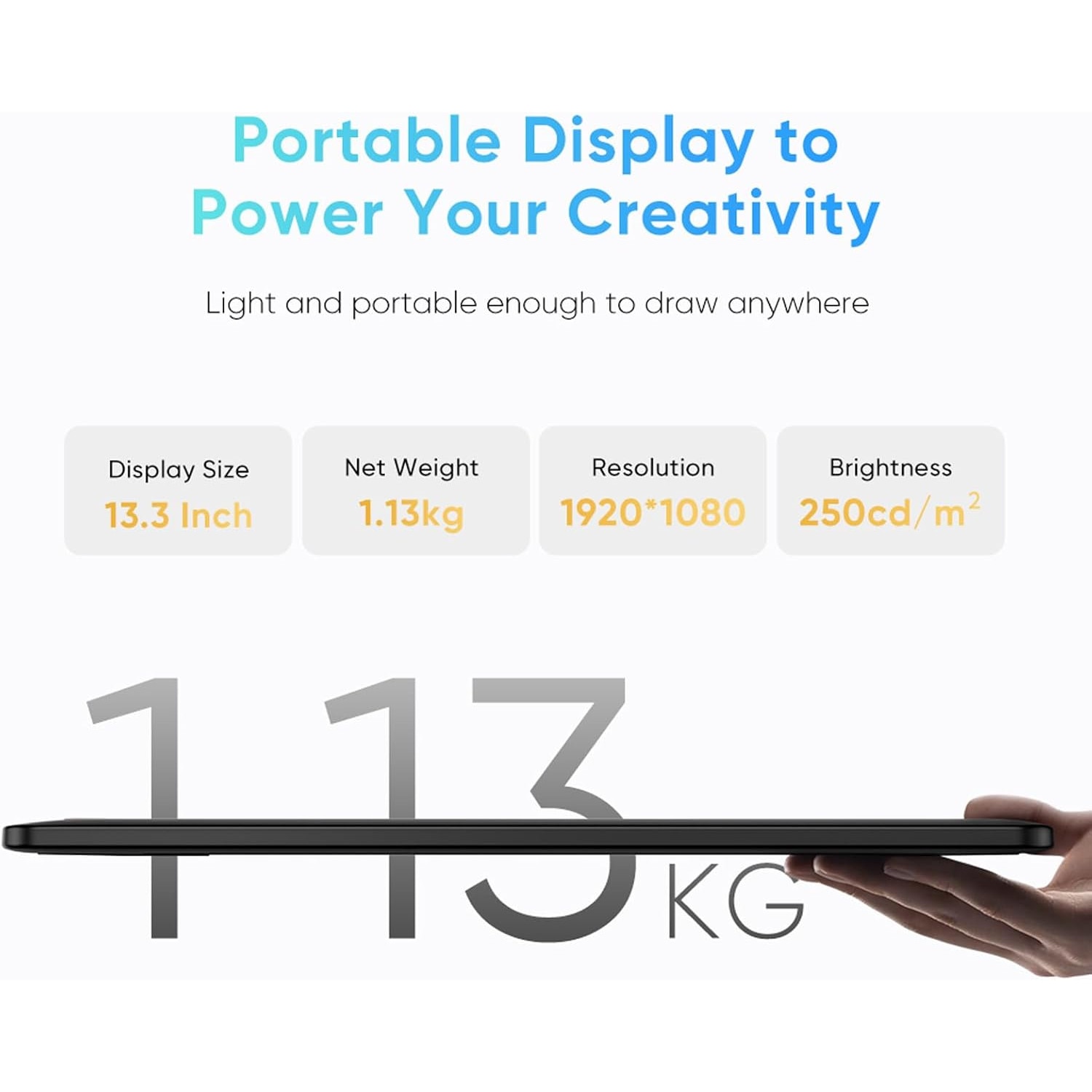 Графичен таблет XP-PEN Artist 13.3 Pro V2, 16K X3 Pro Smart Chip Stylus ...