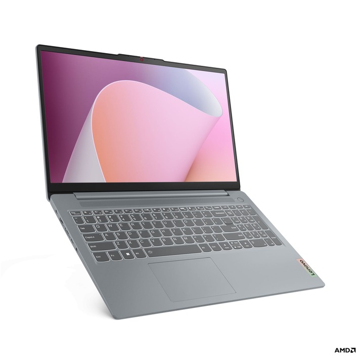 Laptop Lenovo IdeaPad Slim 3 15ABR8 82XM00QFRM, 15.6 inch 1920 x 1080, AMD Ryzen 5 5625U 6 C / 12 T, 2.3 GHz - 4.3 GHz, 3 MB 16 MB cache, 15 W, 16 GB DDR4, 512 GB SSD, AMD Radeon Graphics, Windows 11 Pro, Arctic Grey