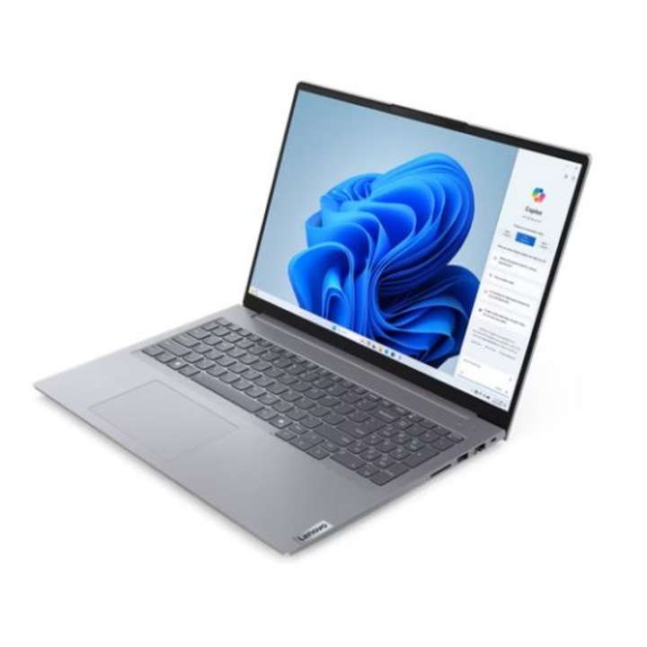 Laptop Lenovo cu procesor Intel® Core™ Ultra 7 155H pana la 4.8GHz, 16 cores, 16" WUXGA, IPS, 32GB DDR5, 1920 GB SSD NVME, Intel® Arc™ Graphics, No OS, Arctic Grey