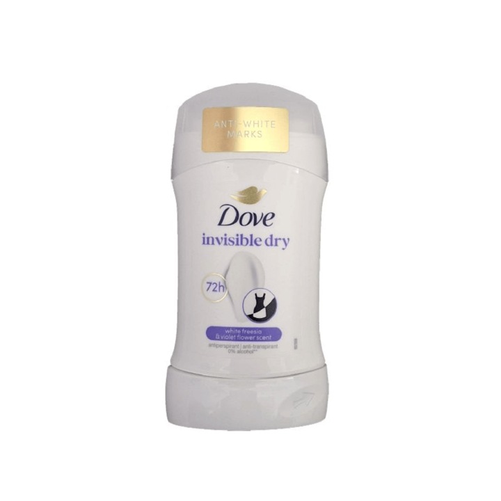 Dove stick antiperspirant invisible dry 50ml 72h 0% alcool