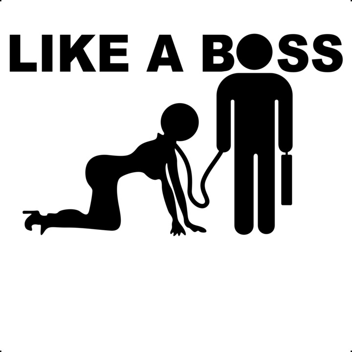 Sticker auto like a boss v2, Cri Flo, Rezistent la apa, Culoare Negru, Marime 21 cm