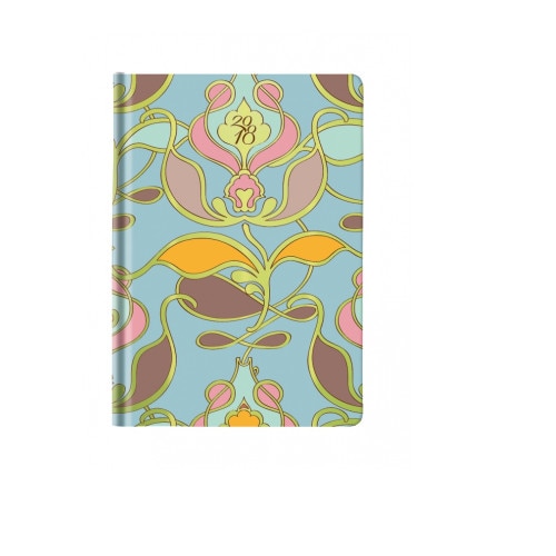 Agenda nedatata Glamour RO A5, 240 pagini, motiv Art Deco