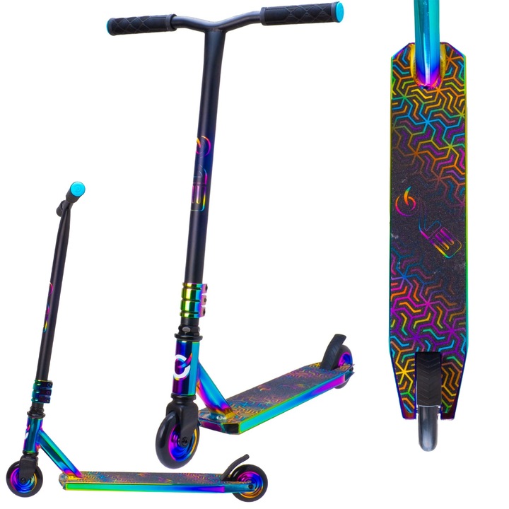 EVO Színes Kétkerekű Kaszkadőr Roller Gyerekeknek, Neo-Frenzy Kaszkadőr Roller, 6+