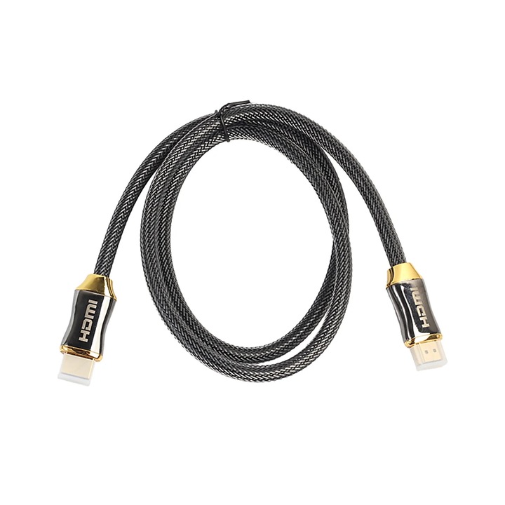 Премиум 4K HDMI кабел, 18Gbps, златни конектори, 10 мм, комплект от 1