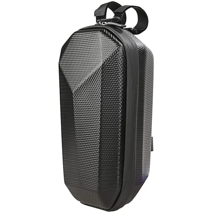 Geanta de ghidon impermeabila, 3L, neagra, pentru trotinete electrice si biciclete