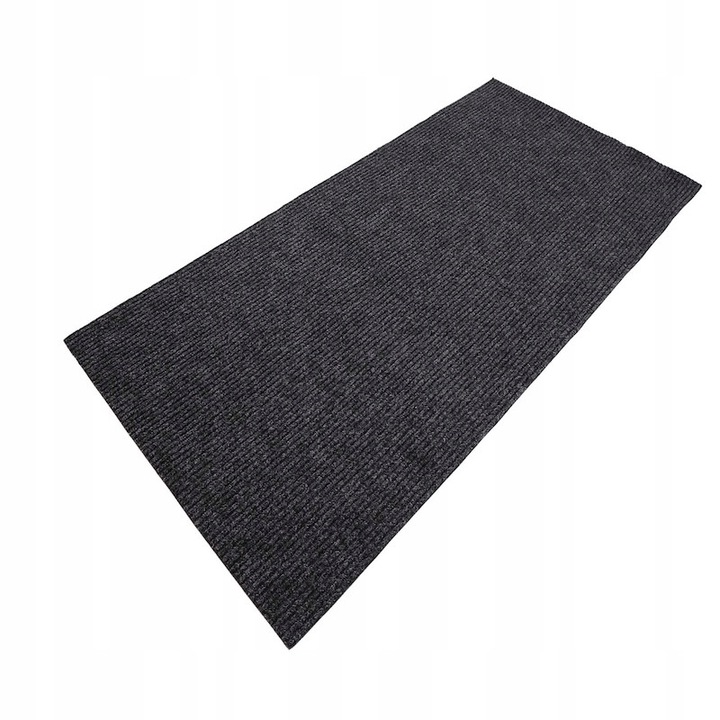 Csúszásgátló bejárati lábtörlő, elSimone, 50 x 150 cm, csúszásgátló, polipropilén, sötétszürke