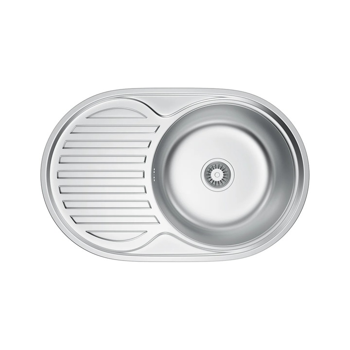 Chiuveta de bucatarie inox DALIA, montaj pe blat, finisaj satinat