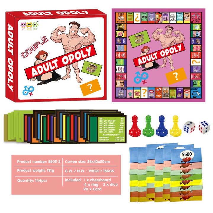 Társasjáték, 2-4 játékos, 18 év+, többszínű, 8805-2 Felnőtt gazdag