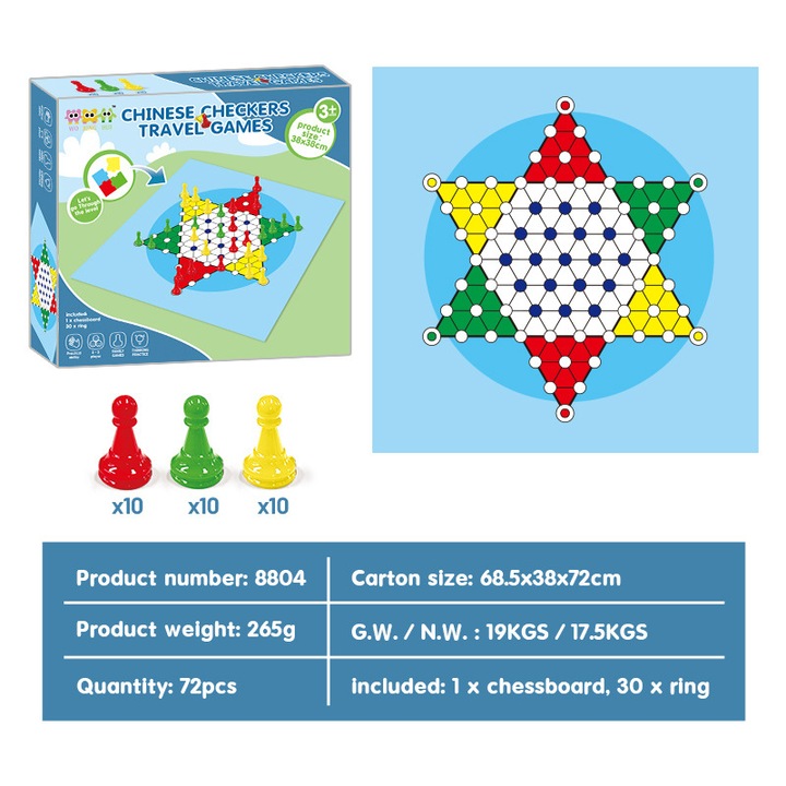 Társasjáték, 2-4 játékos, 8 év+, többszínű, Sakk