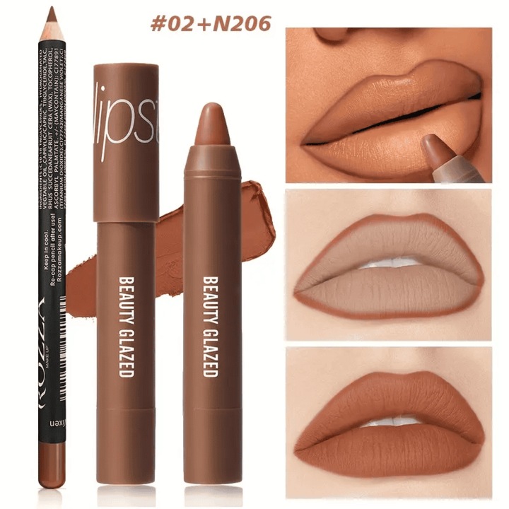 Rúzs és szájceruza készlet, #02