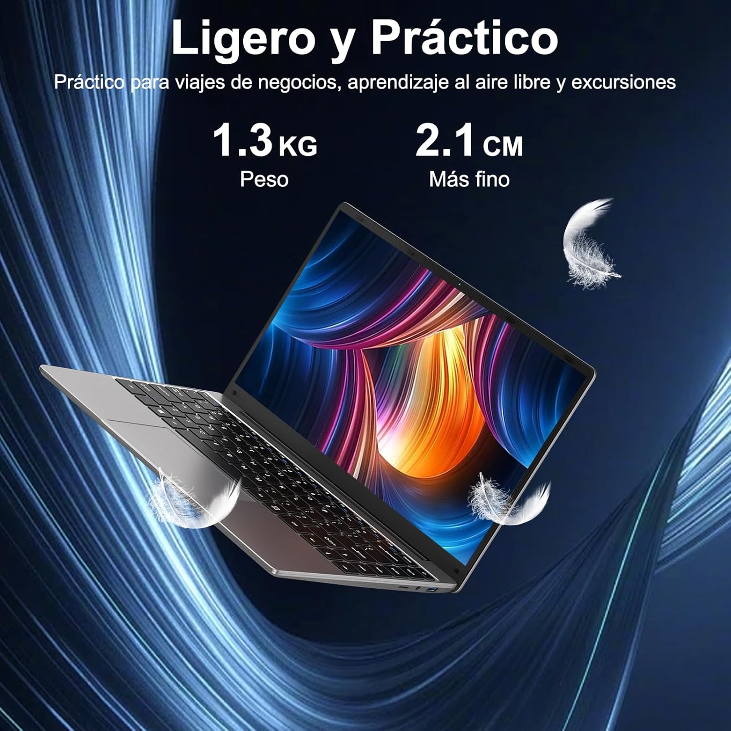 Laptop 14 inch Win 11 cu 5G WiFi, 256GB SSD Expansion SSD 1TB（Up