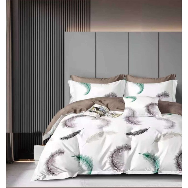 Ágyneműhuzat, 2 főre, 4 darab, paplanhuzat 220x200 cm, lepedő 160x200 cm és 2 párnahuzat 50x70 cm