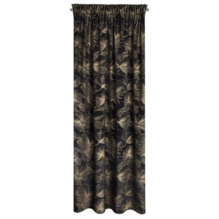 Draperie Eurofirany STELLA 140x300 Rejansa Negru