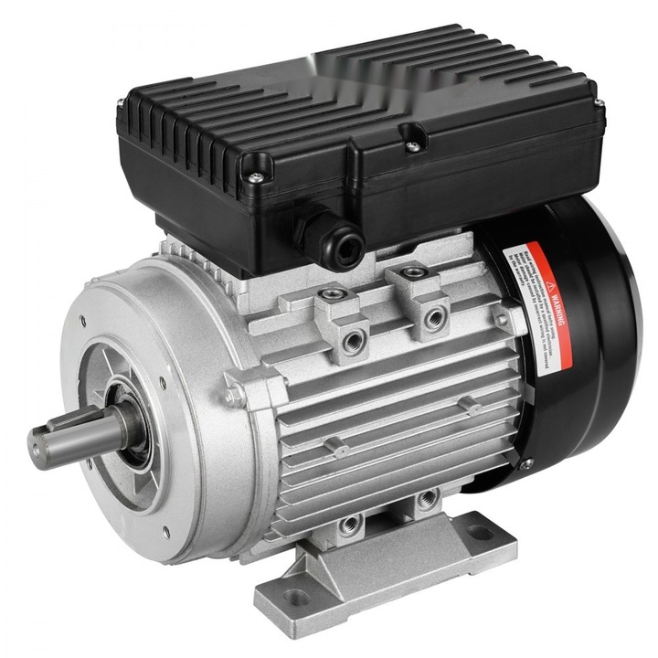 Motor electric, 0.75KW, 2850RPM, alimentare AC 220~240V, 5.15A, Monofazat, Arbore de 19mm cu cheie
