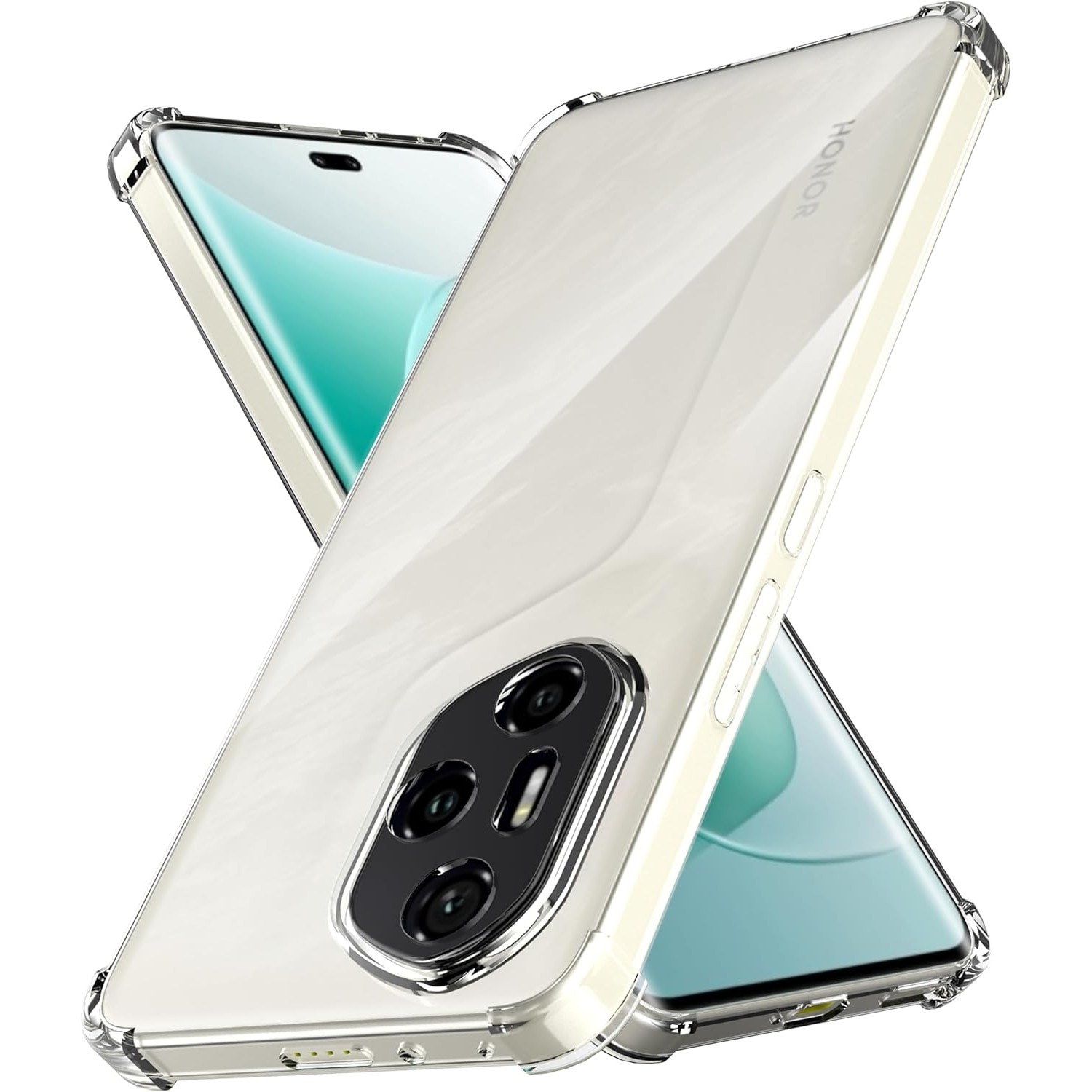 Husa pentru Honor 400 Pro Slim Anti-Shock 1.5mm reinforced 4 corners, Transparent