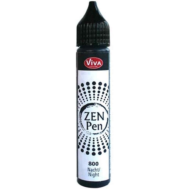 ZEN Pen VIVA DECOR pöttyös festőfesték, 28ml fekete