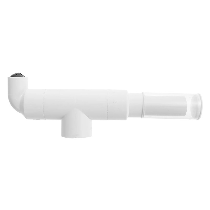 Aplicator confetti pentru baloane, plastic, alb, 24.5x7x3.5cm