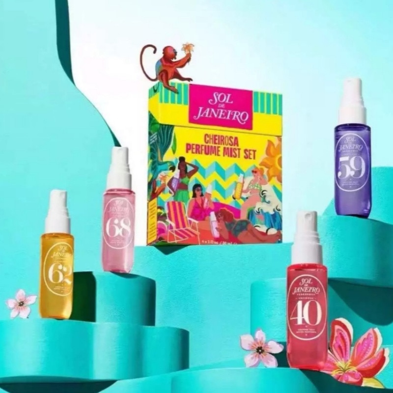 Set 4 spray-uri corp, Sol de Janeiro, 4 Arome, 4x90ml - eMAG.ro