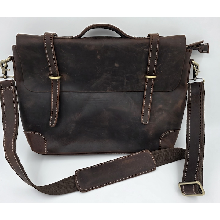 Elite Aristocrat – Luxus aktatáska valódi Crazy Horse bőrből üzleti és utazási használatra