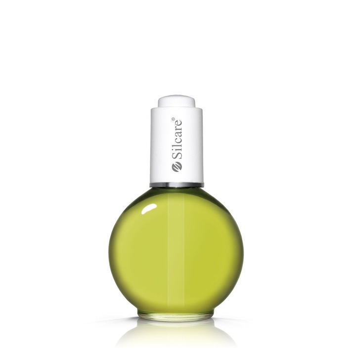 Ulei pentru unghii si cuticule Silcare Melon Light Green 75 ml, formula nutritiva, contine ulei de migdale si piersici